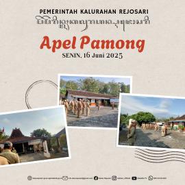 Apel Pamong Kalurahan Rejosari, Senin, 16 Juni 2025